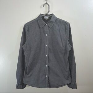Gap black & white gingham blouse women’s size large